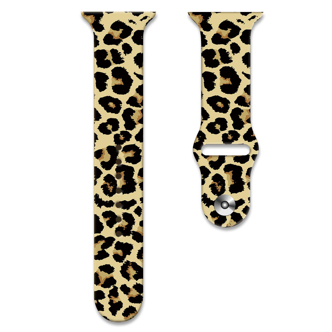 Apple Watch Siliconen Band Panterprint Light Tiger