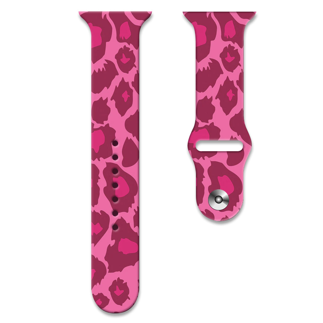 Apple Watch Siliconen Band Panterprint Purple