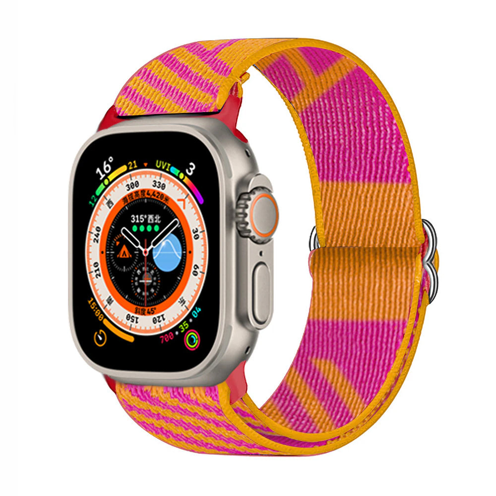 Apple Watch Nylon Band Pink Jumping
