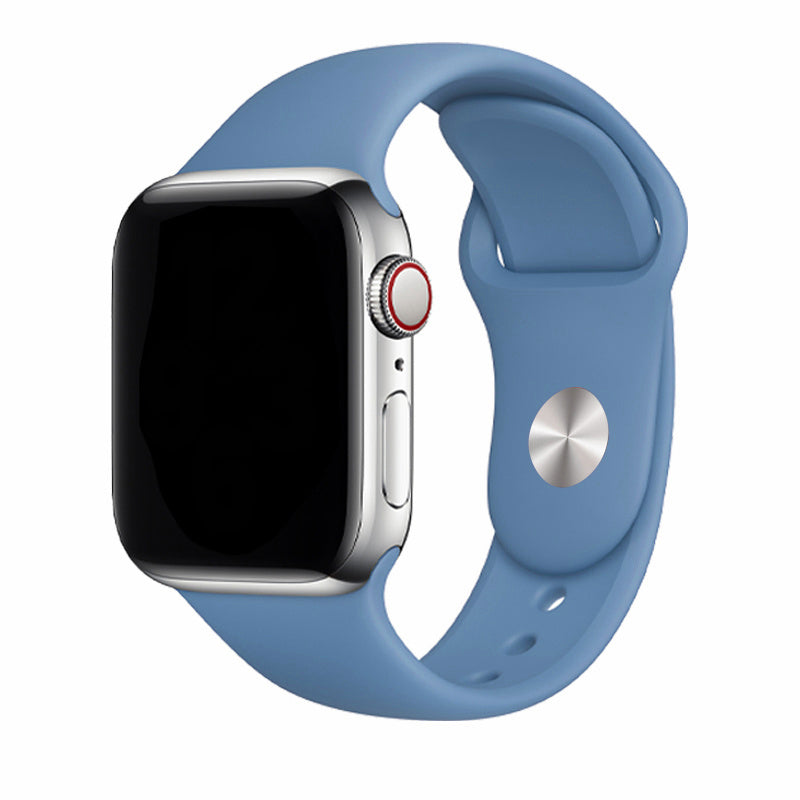 Apple Watch Siliconen Band Kleur Linnen Blue