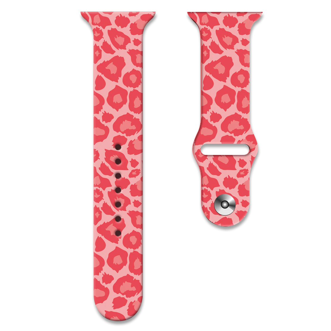 Apple Watch Siliconen Band Panterprint Pink Tiger